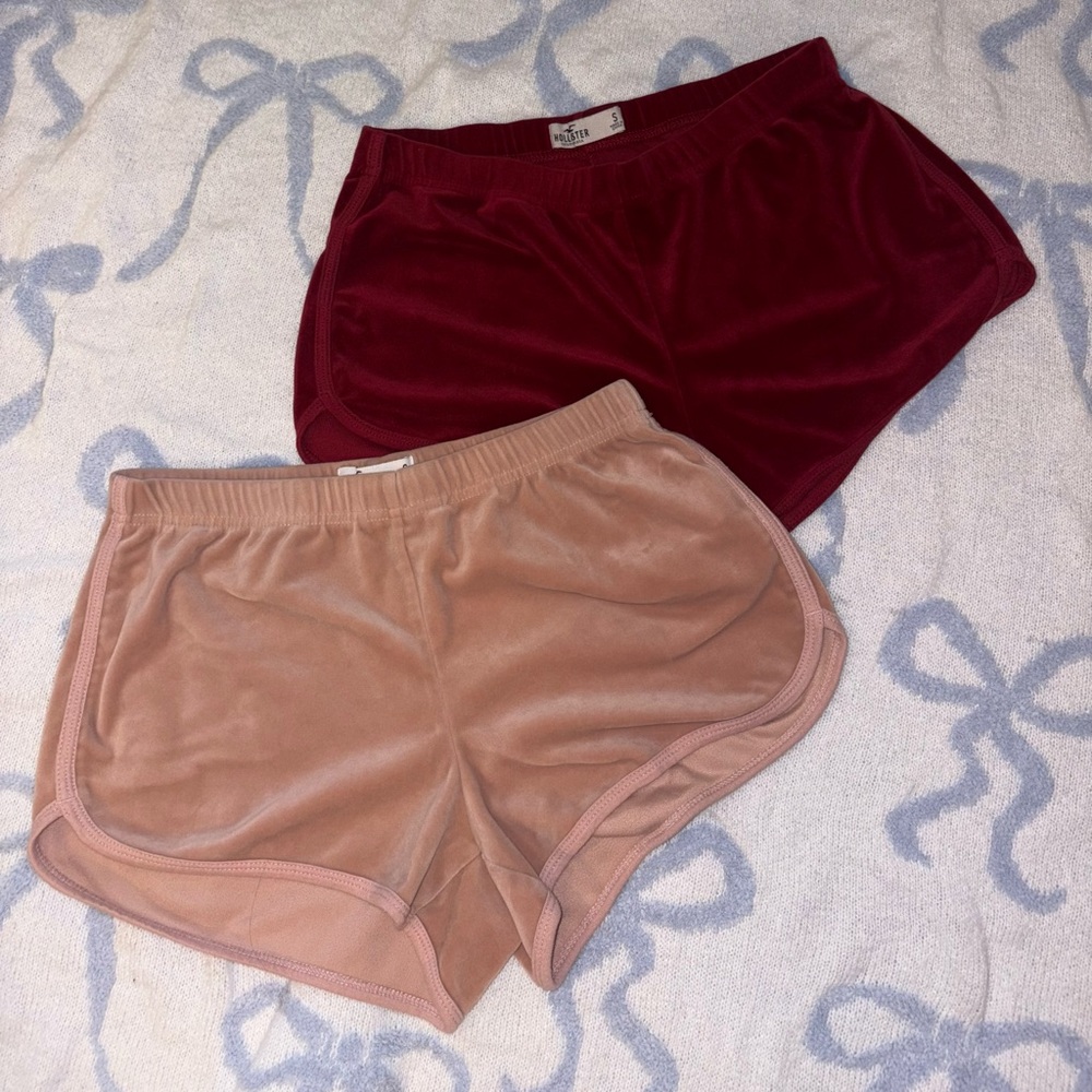 2 Pair of Hollister Co. Velvet Lounge Shorts